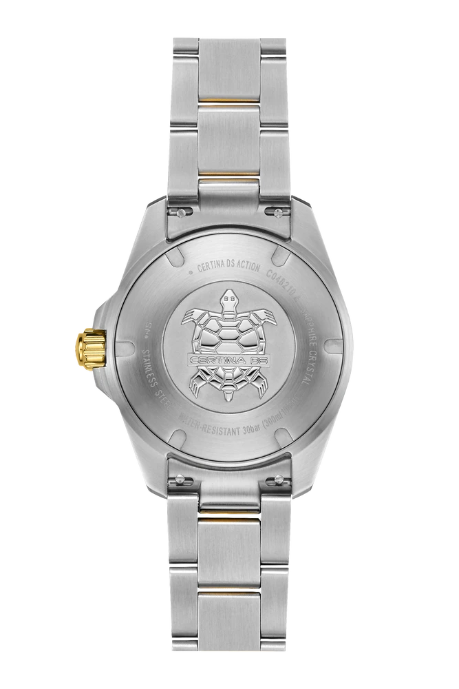 Certina DS Action 34.5mm Quarz Uhr Rückseite